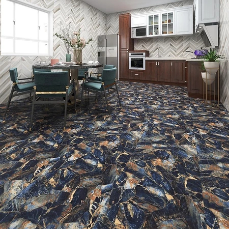 2M * 61CM PVC Stiker Marmer Stiker Dapur Stiker Dapur Tahan Air Tahan Air Tahan Suhu Tinggi Stiker P