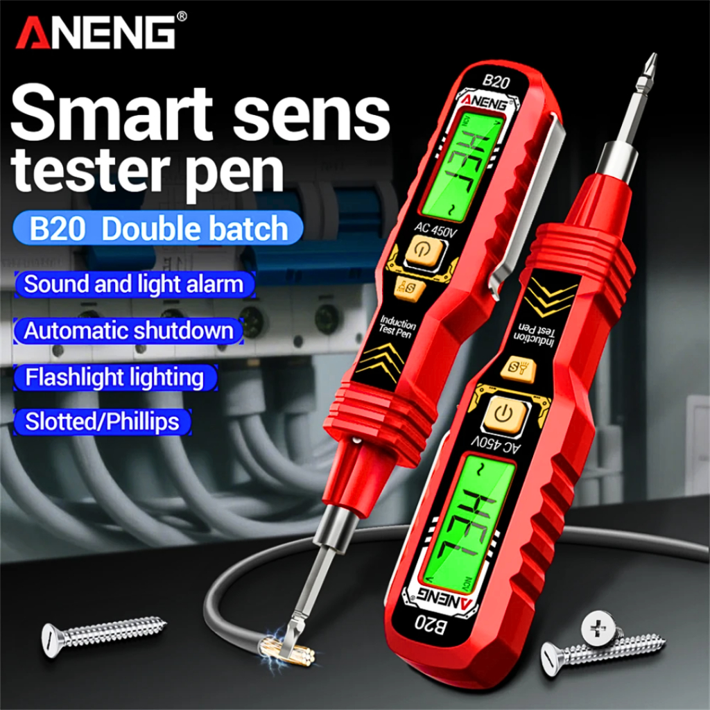 Aneng B20 Tester Pen Tespen Listrik Cek Kabel Putus Multimeter Digital Voltage