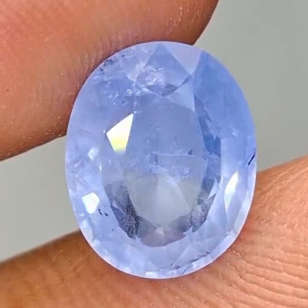 Natural Blue Sapphire 2.50ct H Srilanka Ceylon Super Crystal Full of Luster Id Card CGL Lab