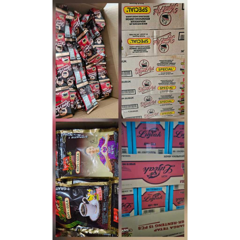 kopi luwak hitam dan kapal api mini 1dus