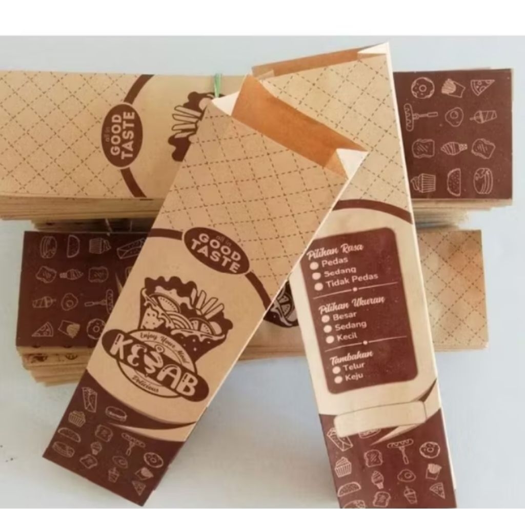 

kantong/ kemasan kebab 1 pack isi 50pcs