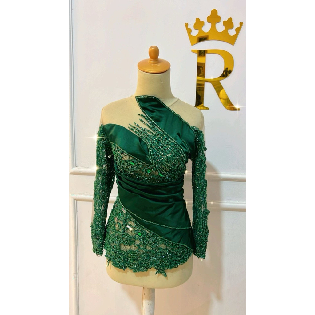 kebaya hijau bottle emerald by mano