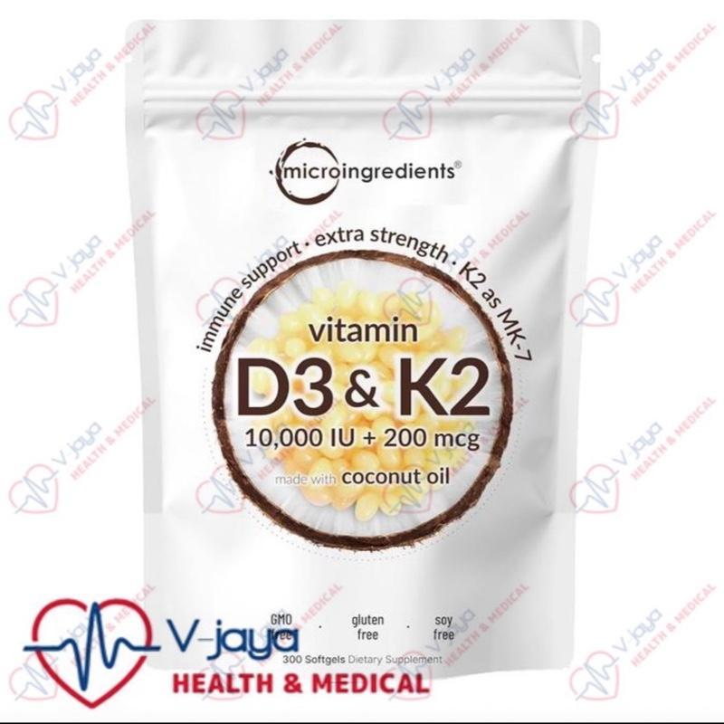 Micro Ingredients D3 K2 10000 IU 300 Softgel