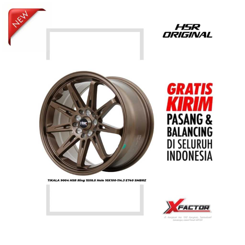 VELG R15 HSR TIKALA HSR R15X6.5 H10X100-114,3 ET40 SMBRZ