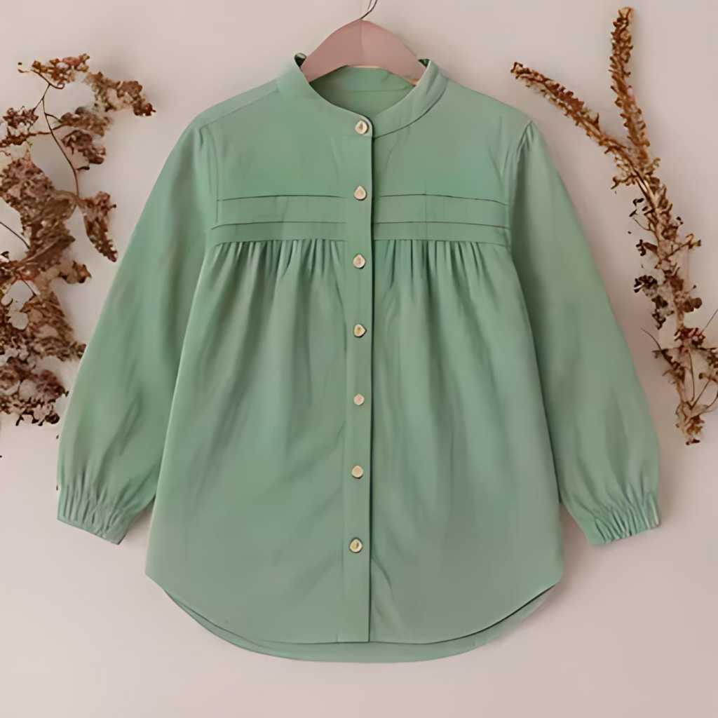 Baju Oversize Perempuan Blush Casual Blose Ld 100 110 120 Bluse Size S-Xxxl Bliouse Lengan Panjang B