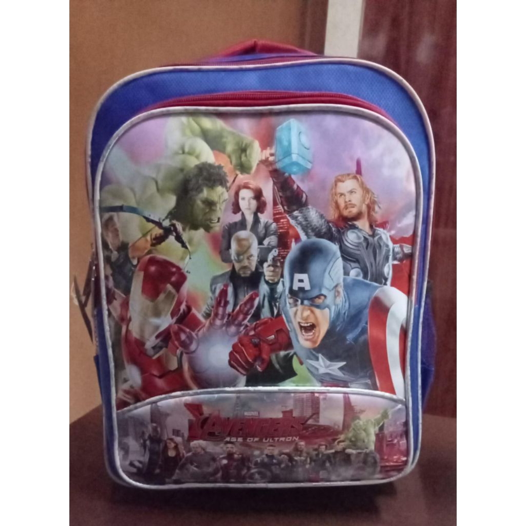 RANSEL ANAK AVENGERS THOR, HULK, CAPTAIN AMERICA, BLACK WIDOW