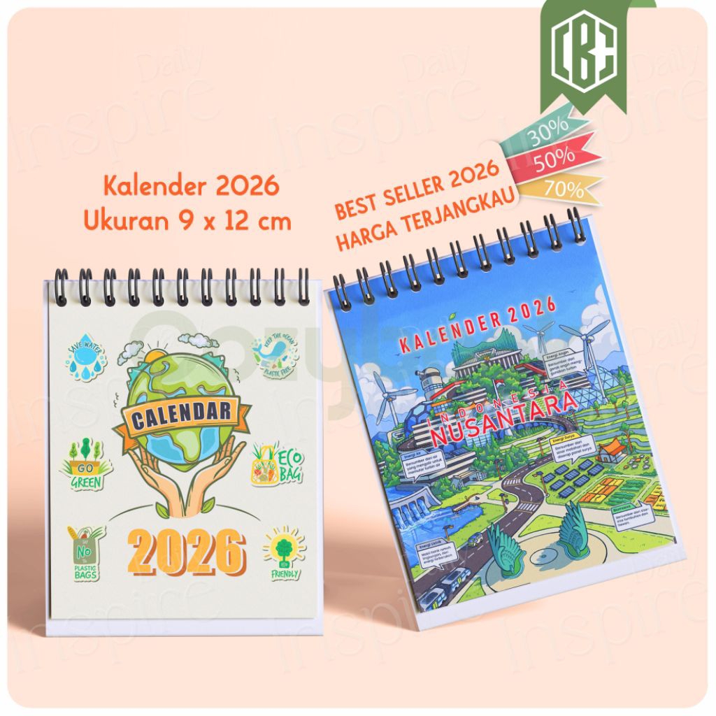 

Kalender Meja Mini Aesthetic | Kalender Duduk 2026 Unik Simple & Murah
