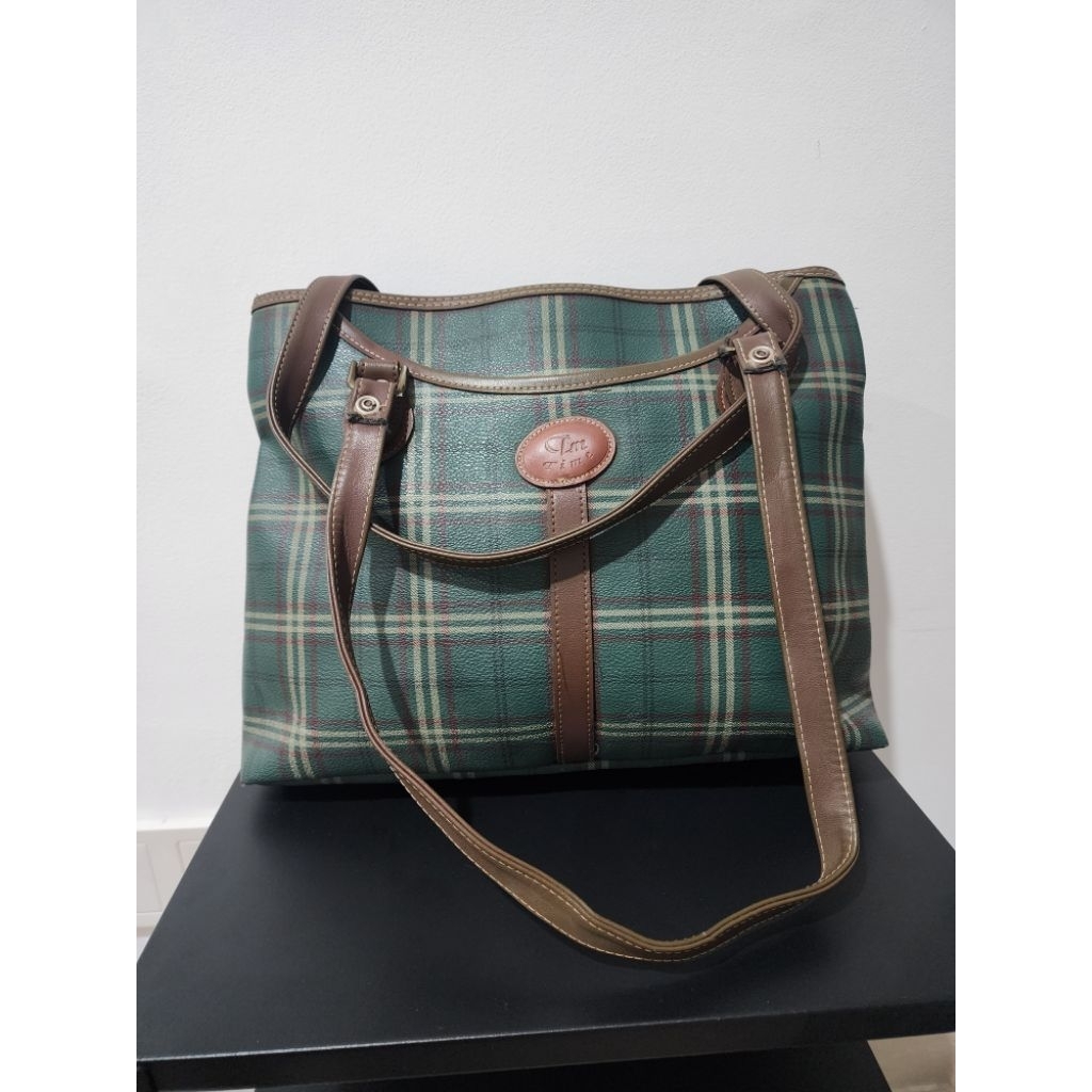 preloved - tas tote kulit asli Vintage