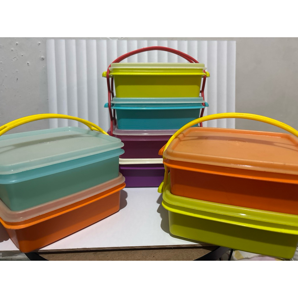 carry all set rantang tupperware 2 susun second