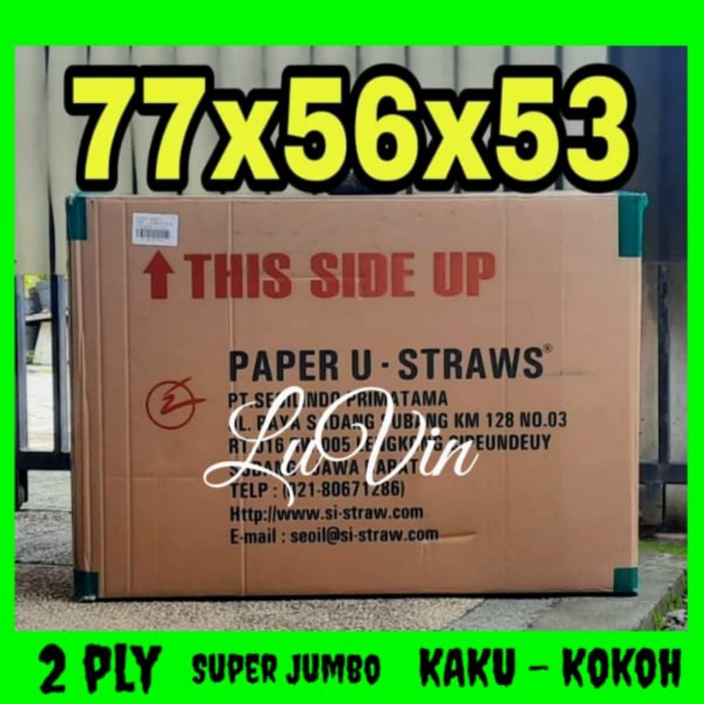 

Kardus Box PAPER uk.77x56x53cm BEKAS u packing jumbo dan pindahan rumah
