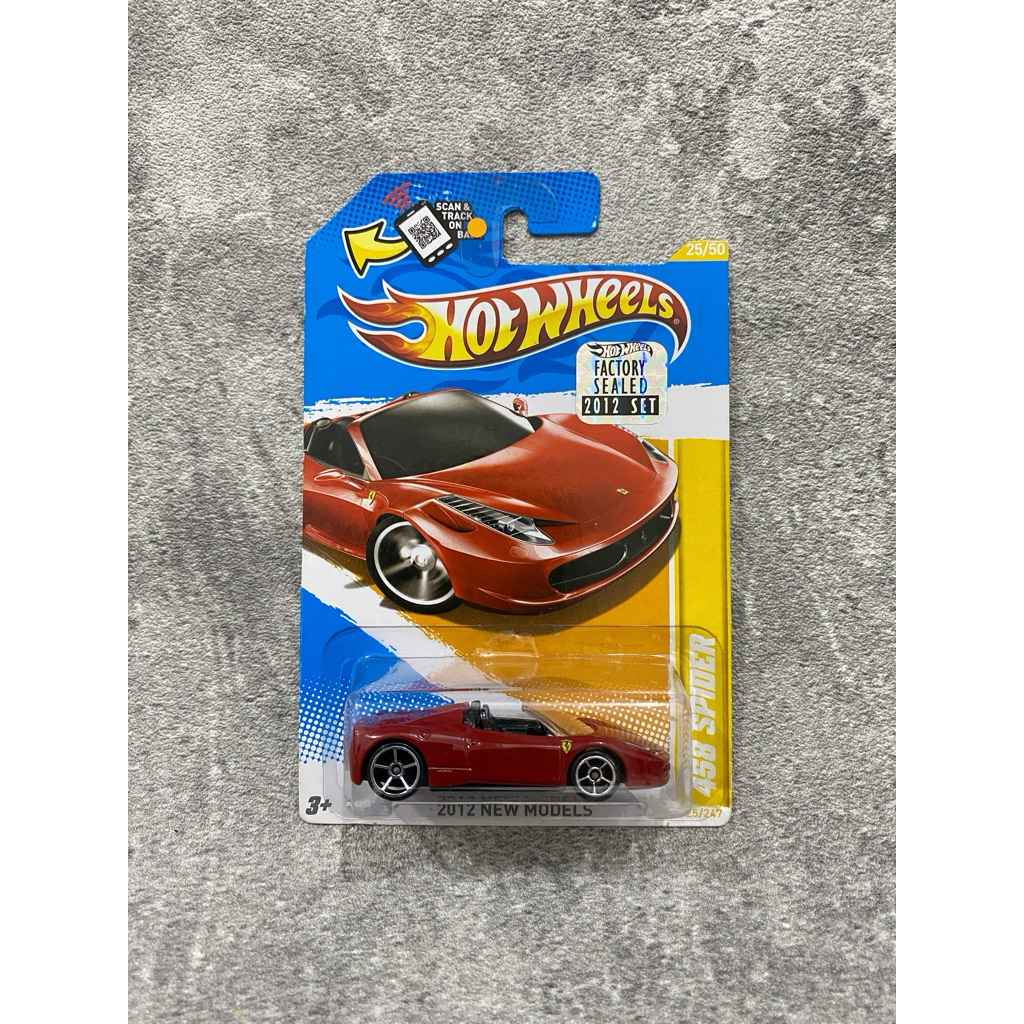Hot Wheels Ferrari 458 Spider Merah Factory Sealed FS (2012 New Models)