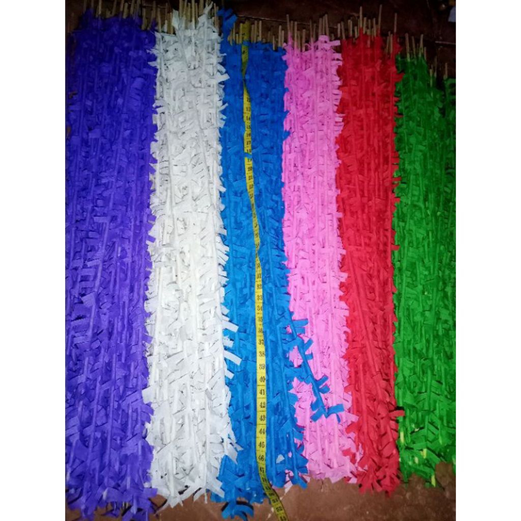 tusuk hias bendera uang maulid/aqiqah 48cm isi 50pcs