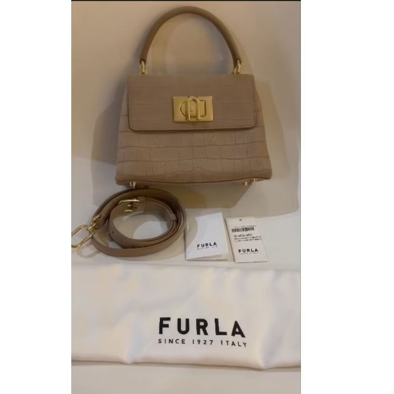 Furla 1927 Mini Top Handle Bag Brown Original