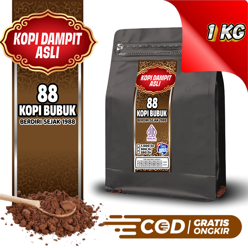 

Kopi Bubuk Robusta Dampit Asli || 88kopi