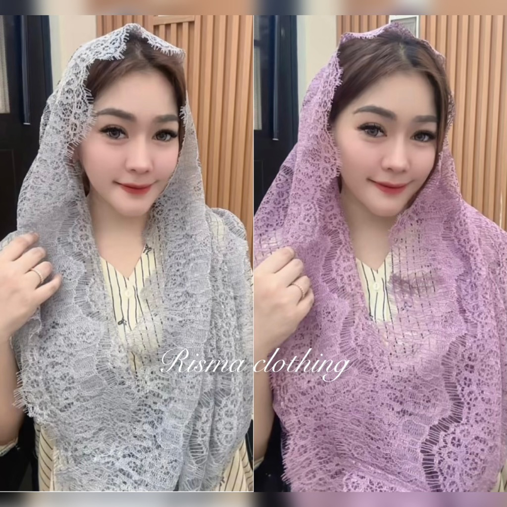 hijab instan renda brokat premium by michellea