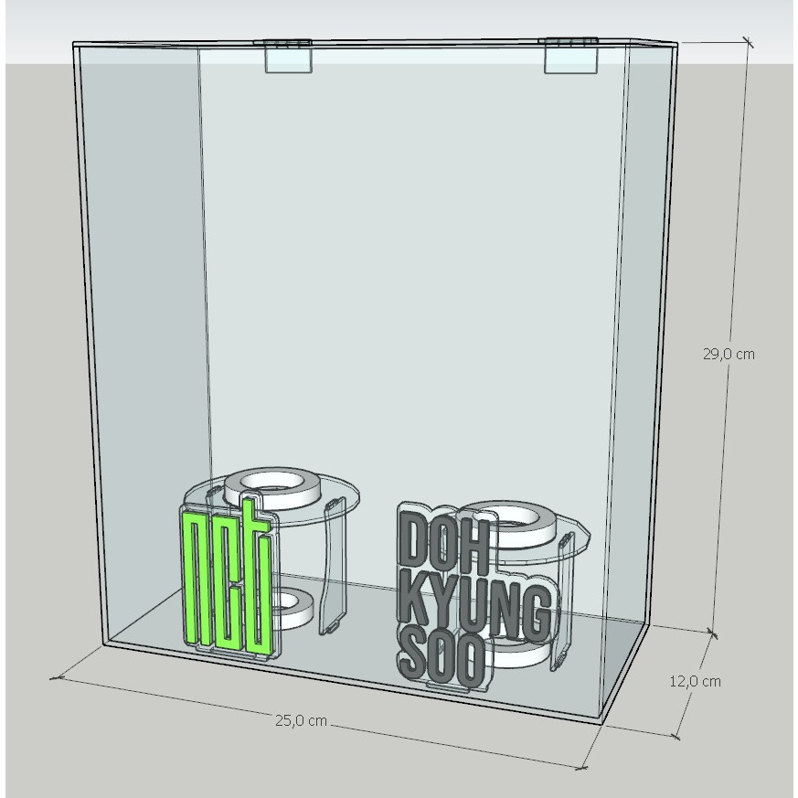 Rak Lightstick Custom dochaerin / Box Lightstick Custom dochaerin / Rak Lightstick Akrilik Custom