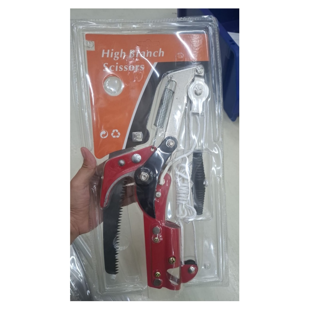 Gunting Galah Tarik Gergaji Pemotong Dahan Ranting Pohon Tree Pruner