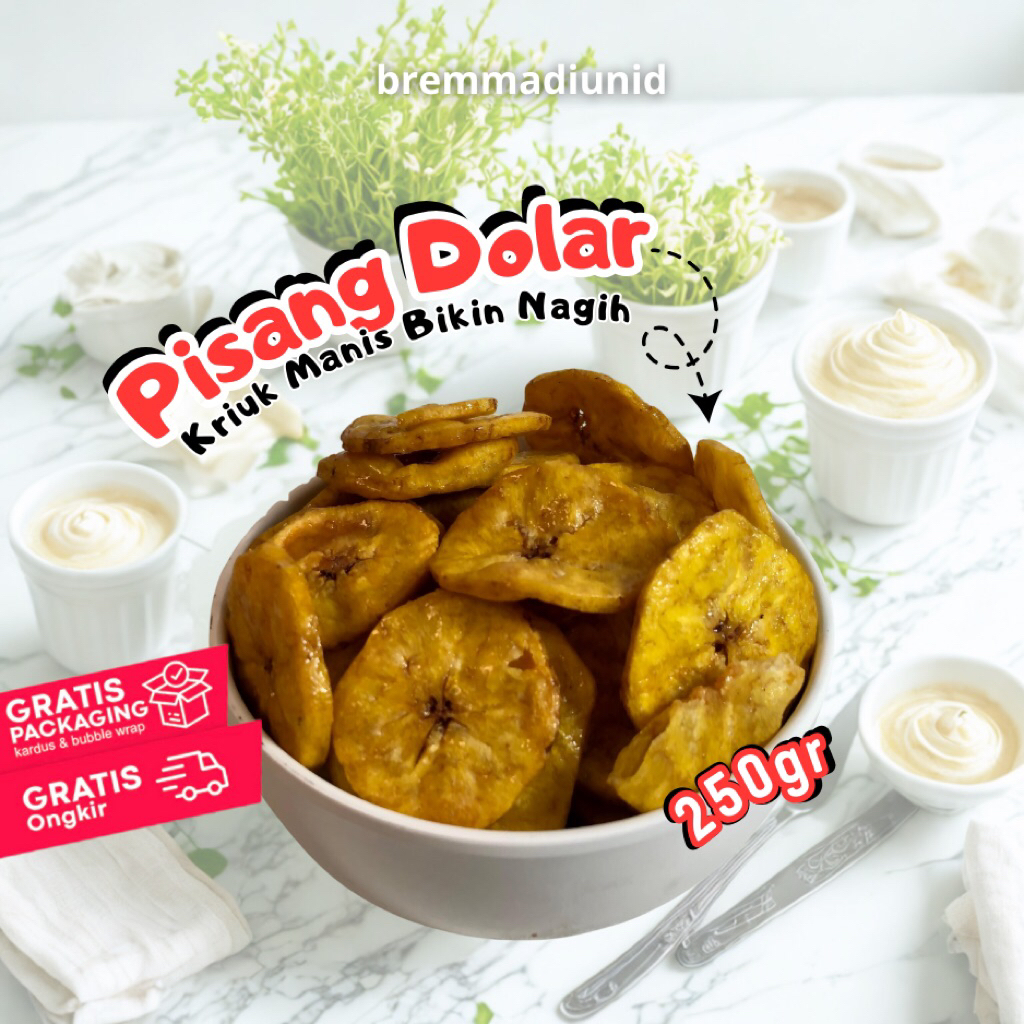 

Keripik Pisang Dolar 250g | Keripik Pisang Bulat Manis Gurih