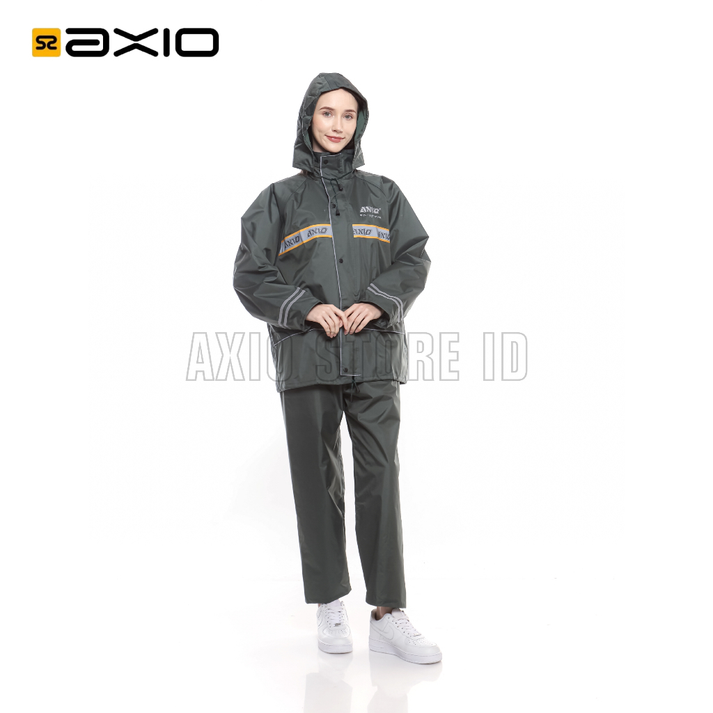 Jas Hujan Axio Hijau Army Original Europe 882