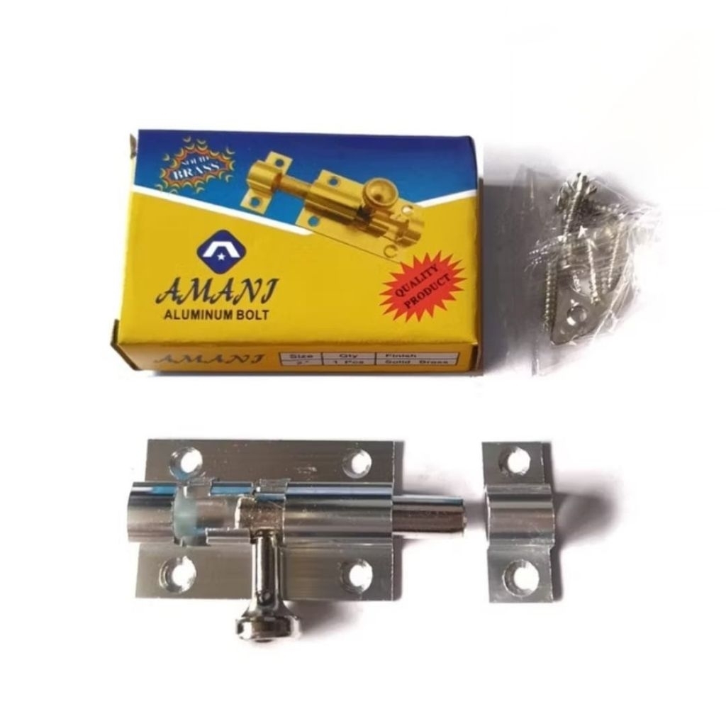 AMANI - Grendel Aluminium 2" inch - Grendel selot Pintu Jendela 2" inch