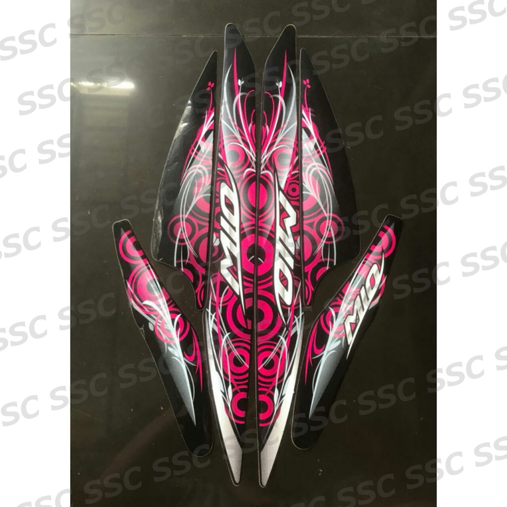 STRIPING STIKER MIO SMILE 2011 HITAM