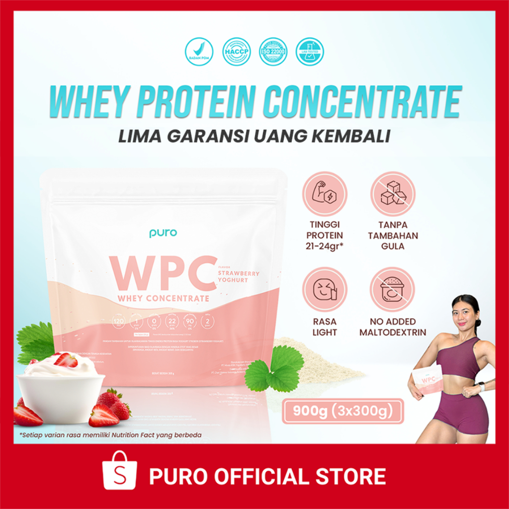 PURO WPC WPRO Whey Protein Concentrate 900g