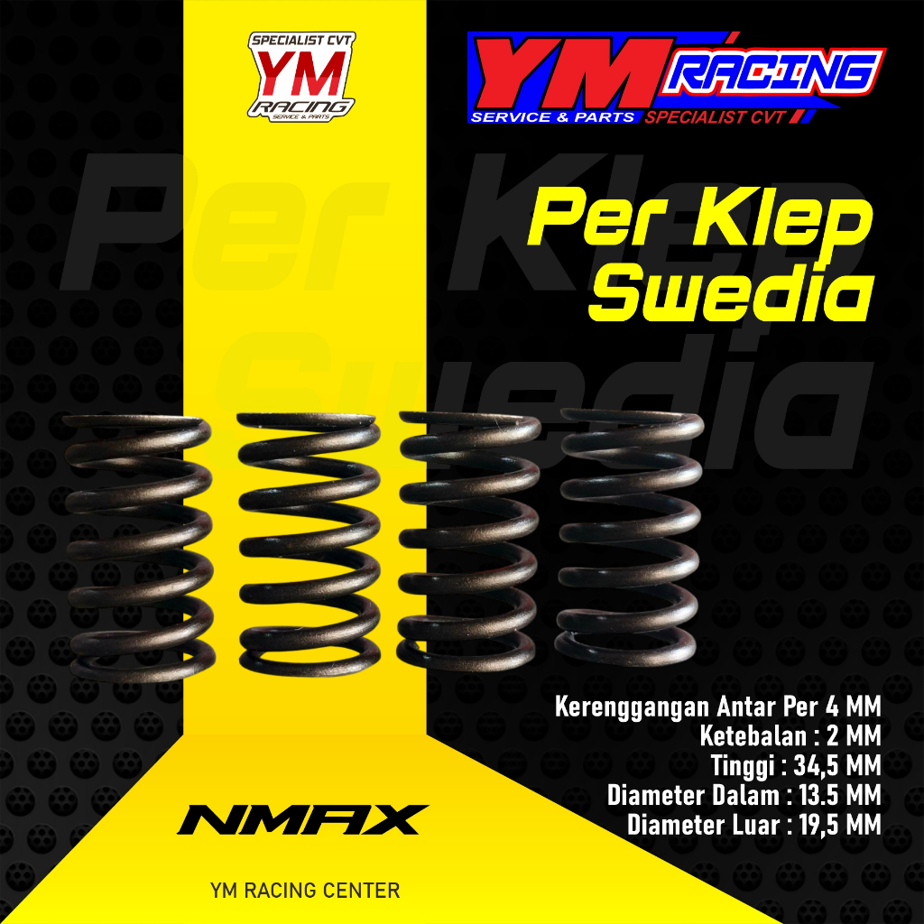 PER KLEP SWEDIA NMAX ISI 4 PCS 41 MM / PER KLEP SWEDIA AEROX / PER KLEP SWEDIA LEXI - PER KLEP YM RA
