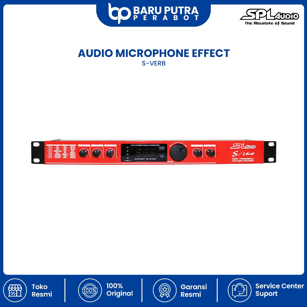 Efek Vocal SPL Audio S/Verb Audio Microphone Effect S-Verb
