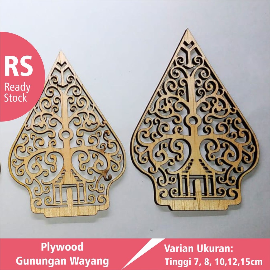 GUNUNGAN WAYANG PLYWOOD MDF CHIPBOARD GUNUNGAN WAYANG MAHAR / UKIRAN KAYU GUNUNGAN