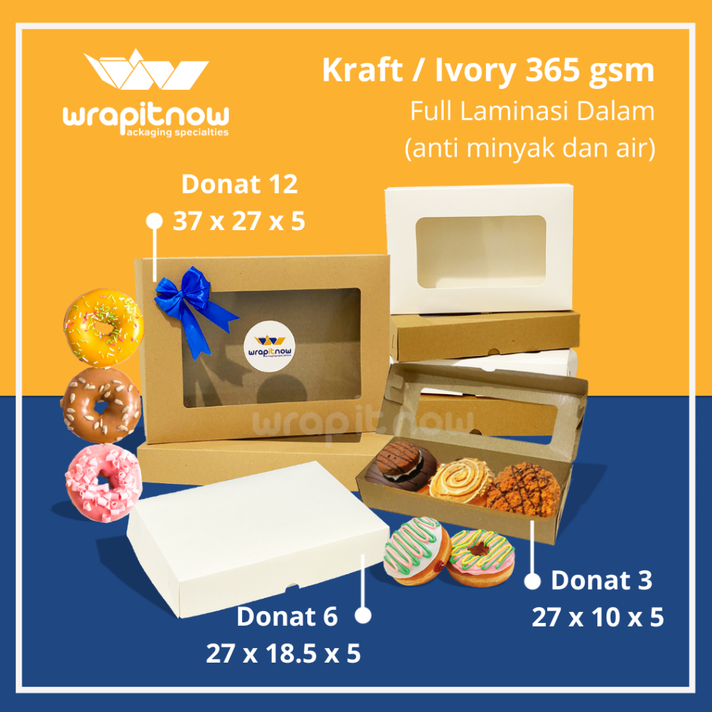 

Dus 27x18.5x5 donat isi 6 martabak bandeng roti pabrik dus murah makanan bakery pastry