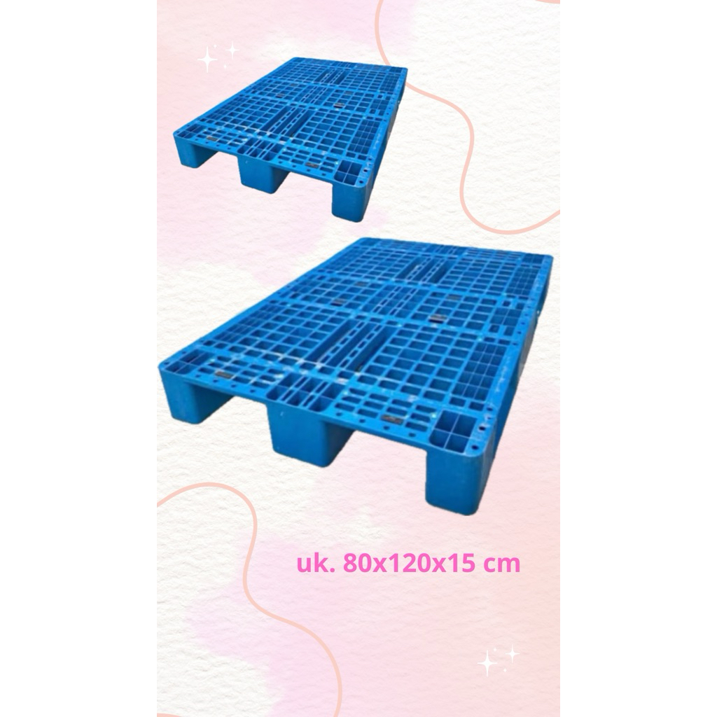 

palet plastik ukuran 80x120x15