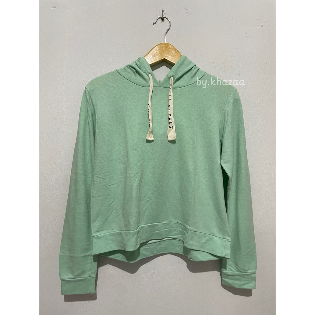 PRELOVED - Hoodie Crop Wanita