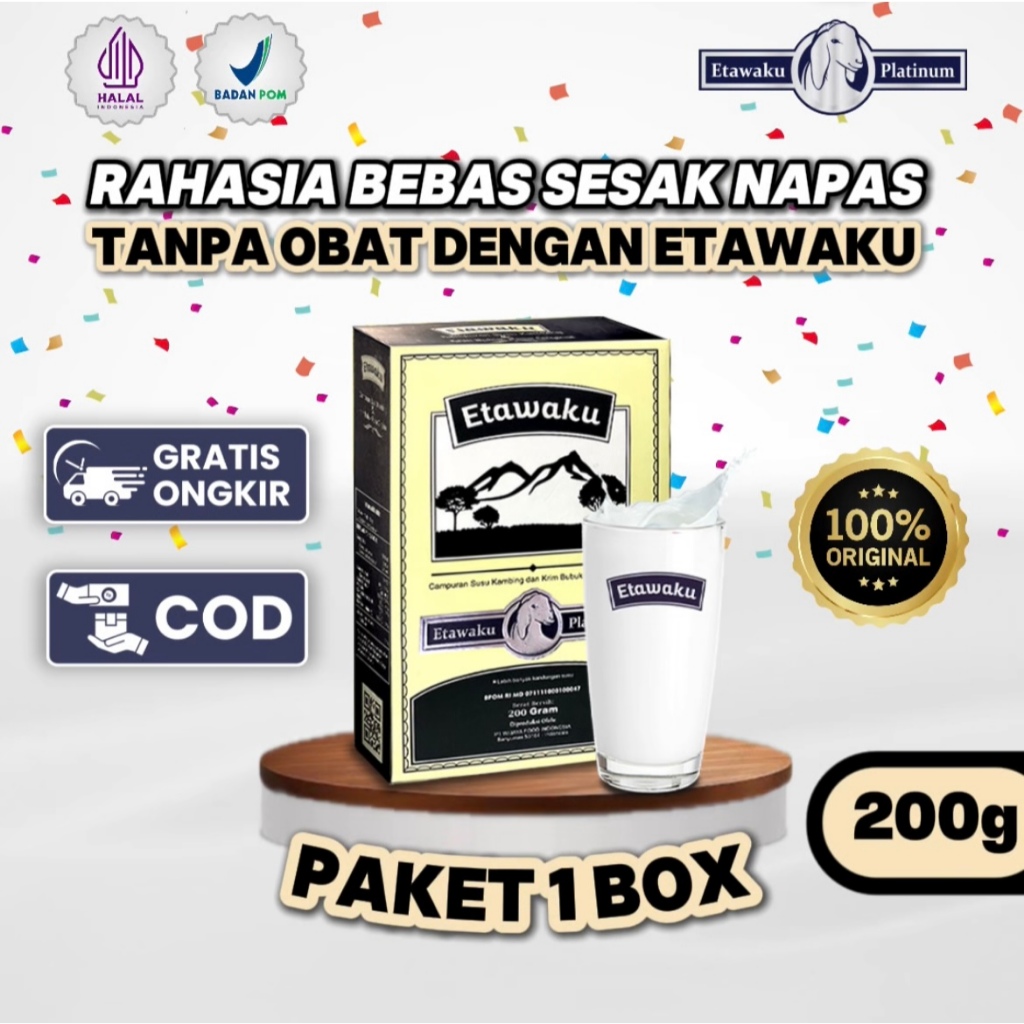 

ETAWAKU PLATINUM Rahasia Bebas Sesak Nafas Halal BPOM Original