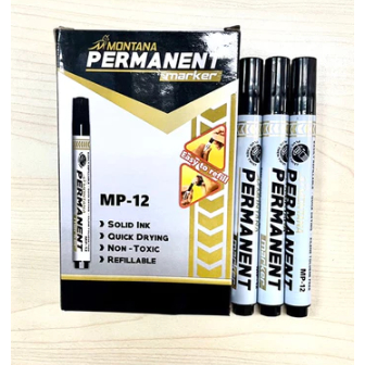 

12 pcs Spidol PRMANEN Montana MP-12 / Spidol PERMANEN Murah