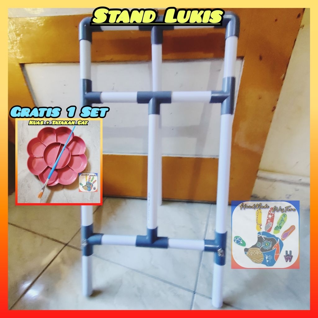 

Stand Lukis Sterofom / Painting Booth Styrofoam Berbahan Pipa PVC 1/2 Inc