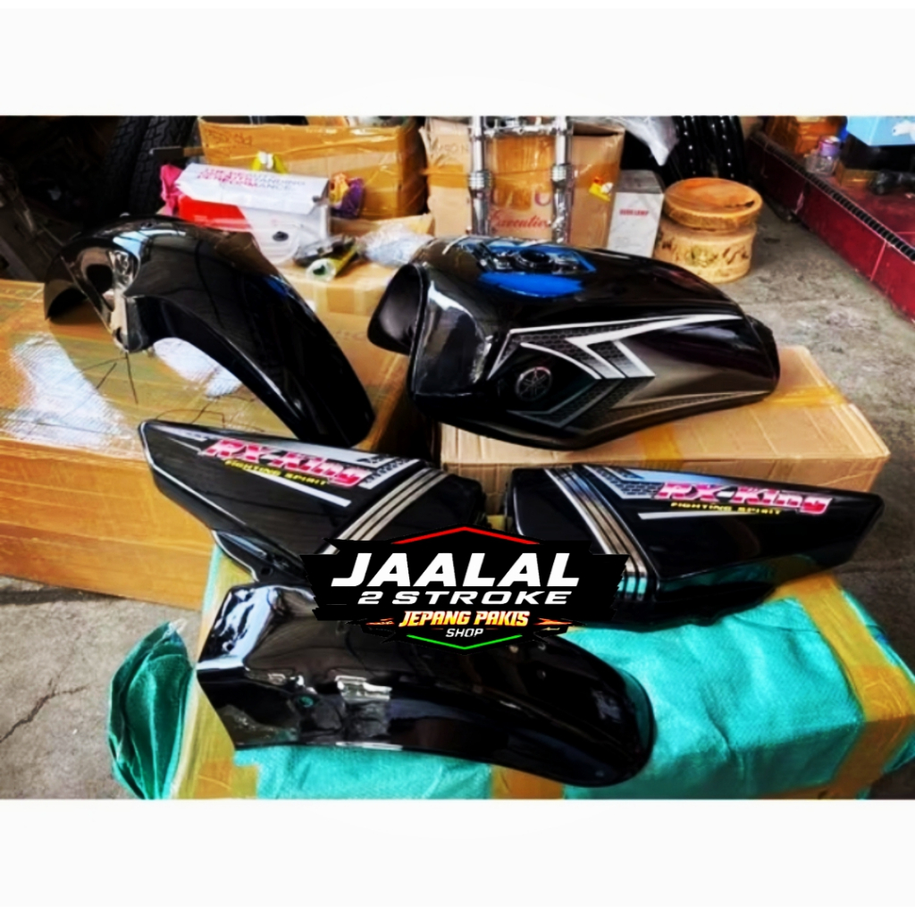 PROMO COD PAKET BODY YAMAHA RX KING NEW RX K TAHUN 2003 SE 2004 WARNA HITAM BIRU PUTIH FULL SET TANG