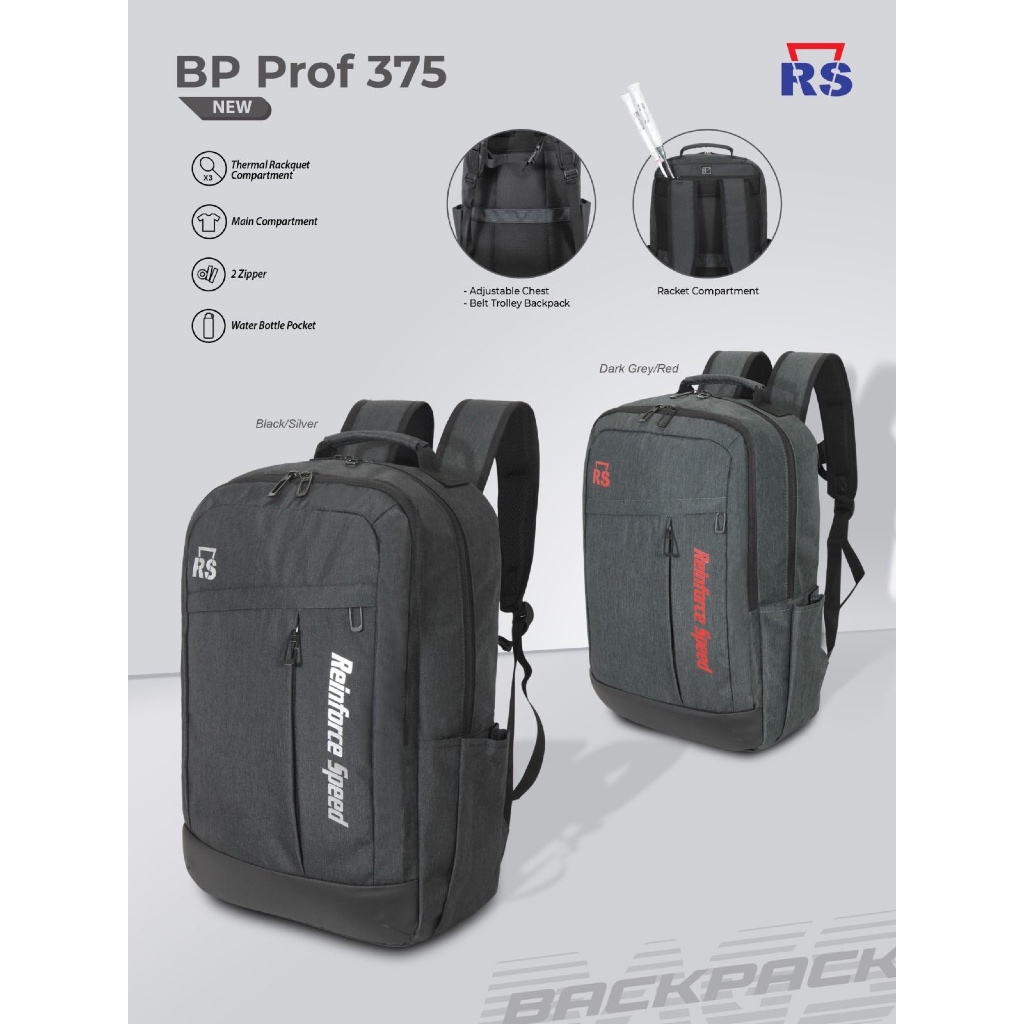 Tas Badminton Rs Backpack BP PROF 375 Ransel RS Original