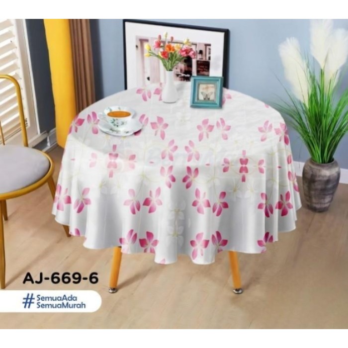 NEW TAPLAK MEJA PEVA BULAT ANTI AIR / TAPLAK MEJA BULAT PEVA / TAPLAK MEJA MURAH