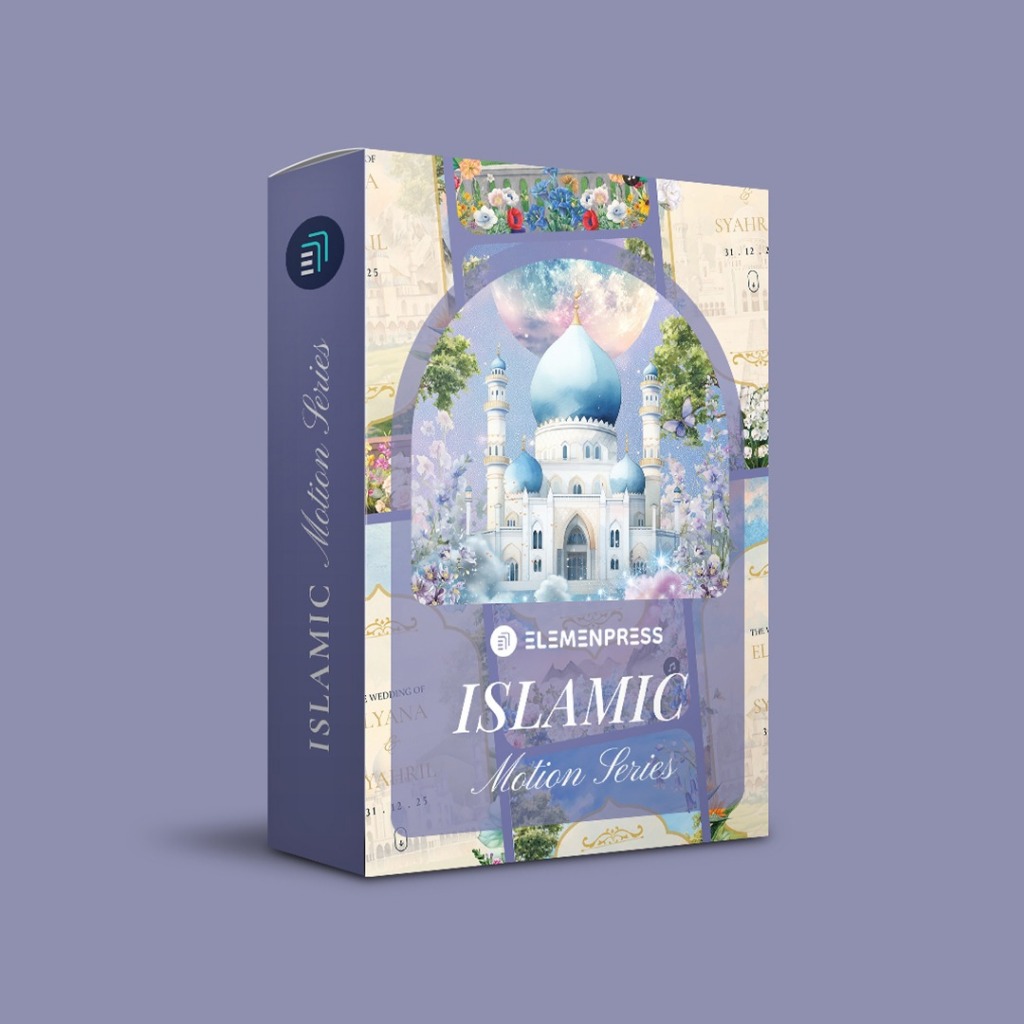 Template JSON Islamic Motion Series Elemenpress Undangan Website Animasi Tema Muslim 3D Invitation W