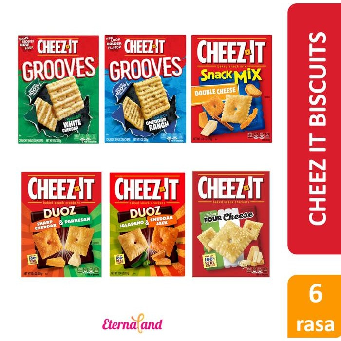 

PastikanTerjaminMutunya- Cheez It Biscuits All Variant - biskuit impor aneka rasa