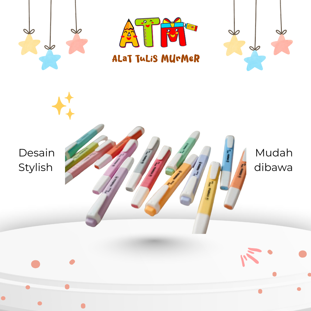 

Spidol/Highliter/PenandaSTABILO swing cool Highlighter Penanda Tulisan Warna Warni Tidak Luntur Tidak Bau Tahan Lama Bentuk Slim Grosir