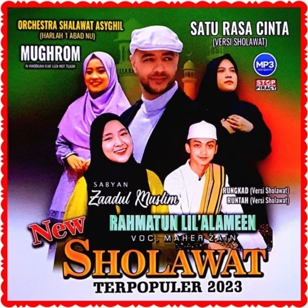 KASET MP3 MUSIK AUDIO 150 LAGU SHOLAWAT TERBARU-LAGU RELIGI ISLAMI TERBARU-LAGU SHOLAWAT NABI TERLAR