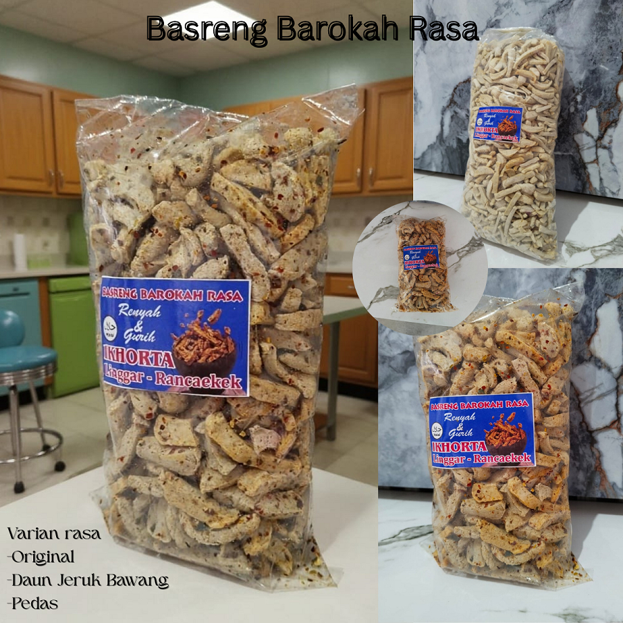 

Basreng 1kg Baso Goreng Stik Pedas Daun Jeruk/ Original Daun