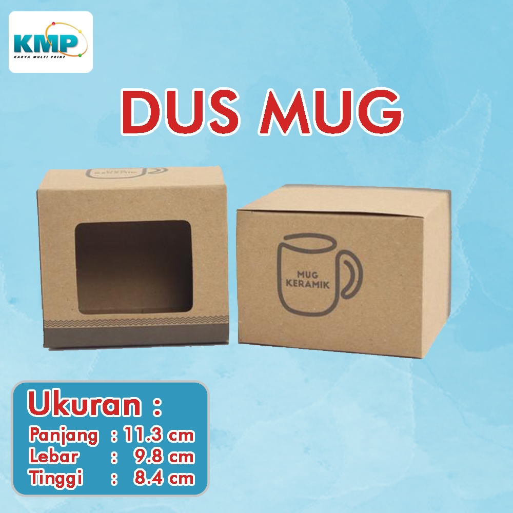 Kotak Souvenir Box Mug Dus Mug Kotak Mug Polos Gelas Kardus Box COKLAT