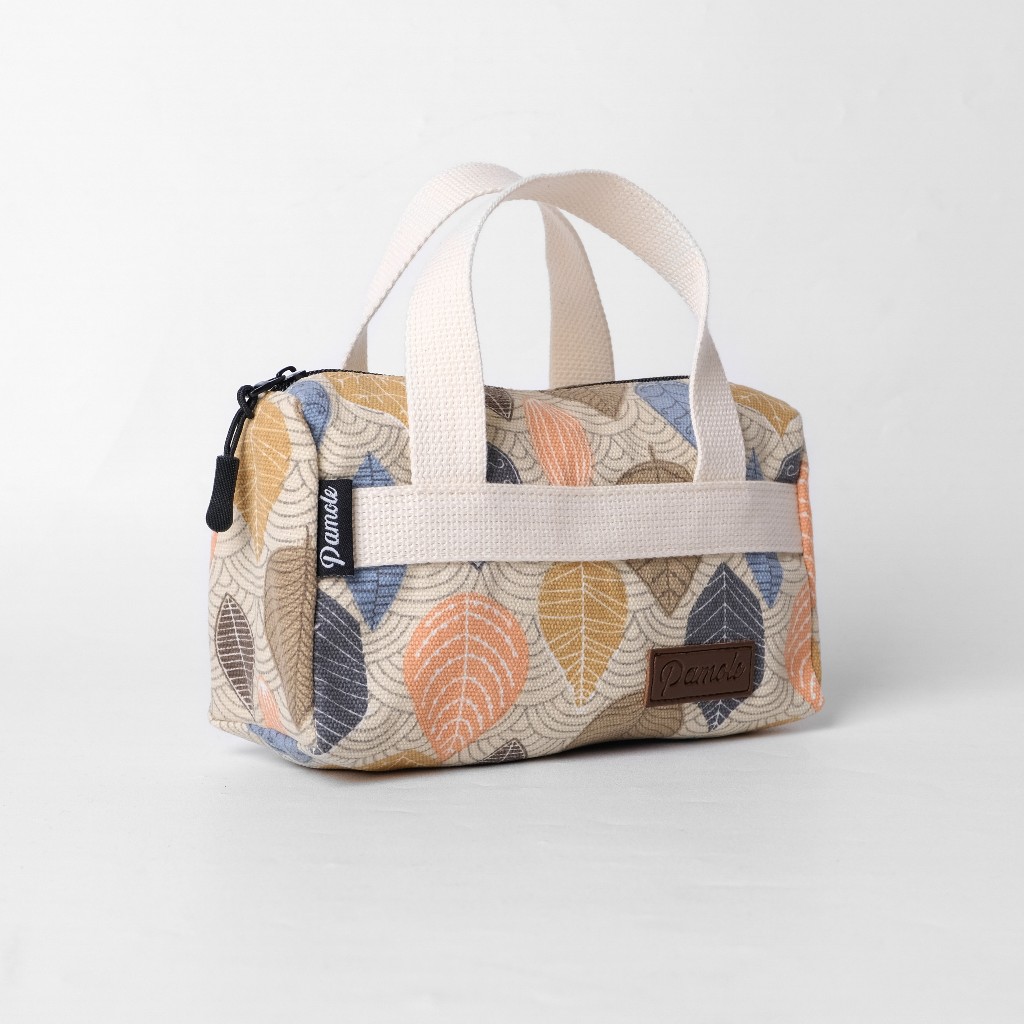 Pamole Pouch Dompet Travelling Bahan Kanvas Motif Penutup Resleting - PMU 1