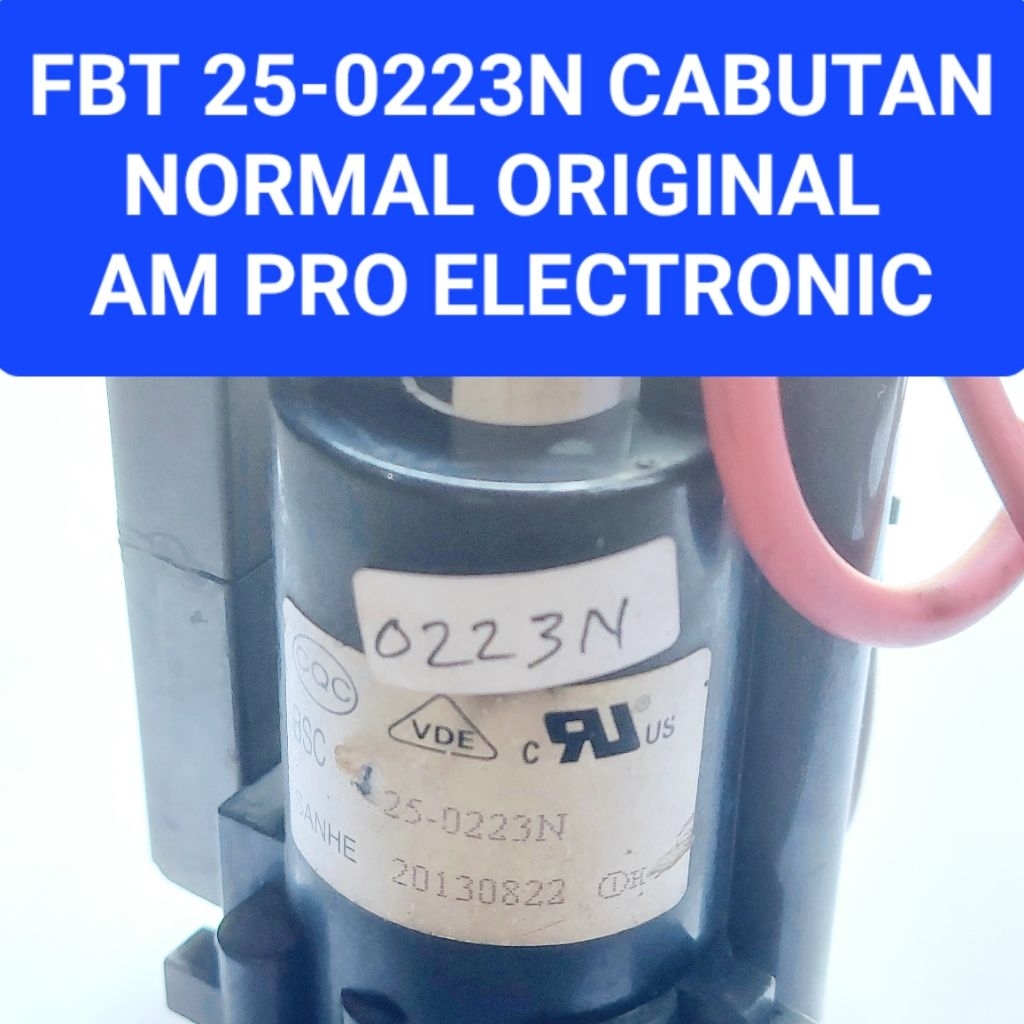 Flyback TV Polytron Slim 21" 25 - 0223N Normal Cabutan FBT 25-0223N Polytron Original