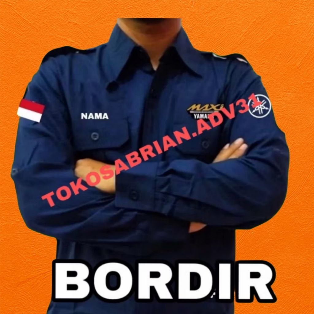 Kemeja Yamaha Maxi baju Yamaha Maxi seragam Yamaha Maxi Pdh Yamaha Maxi kemeja kerja Yamaha Maxi baj