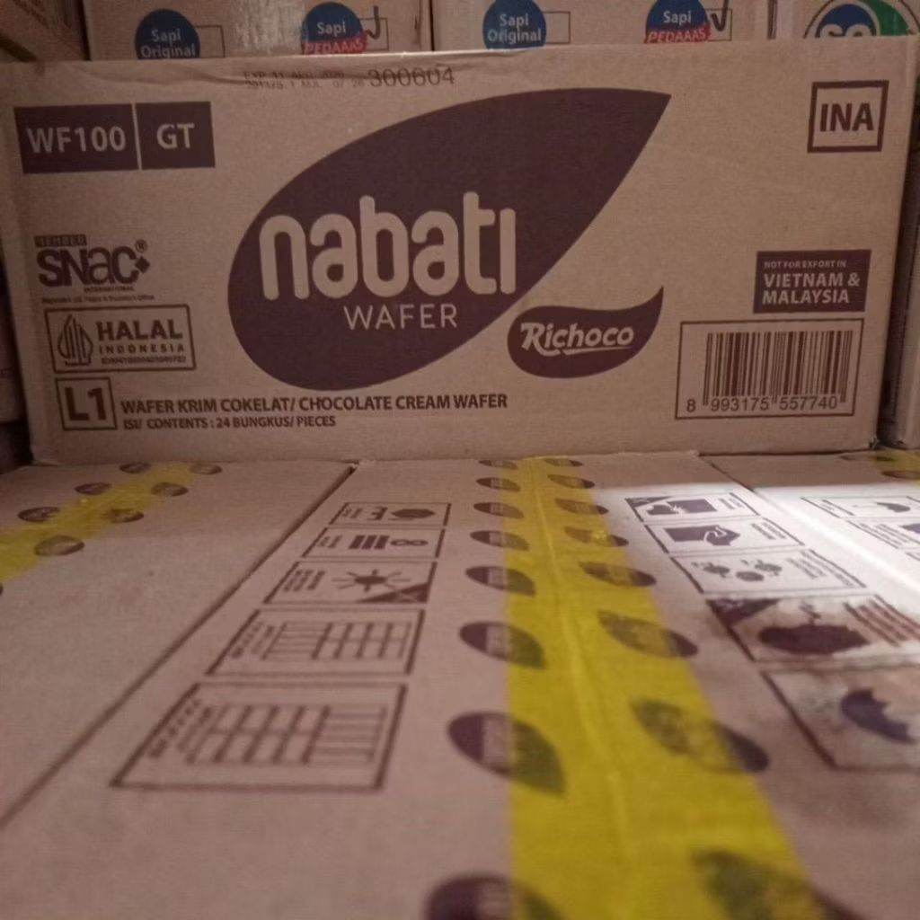 

Nabati L1 coklat keju 1 dus isi 24pcs @100gr 5000 an