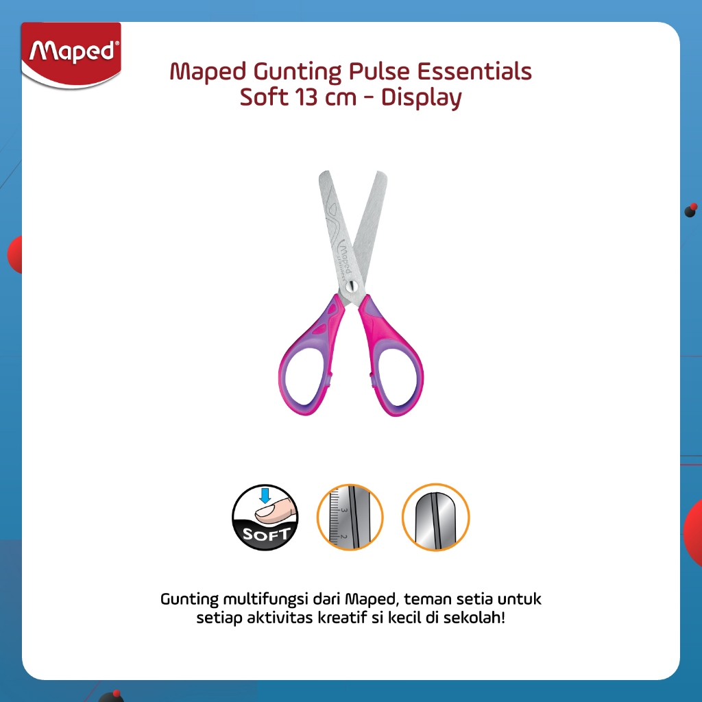 

Maped Gunting Pulse Essentials Soft 13 cm - Display