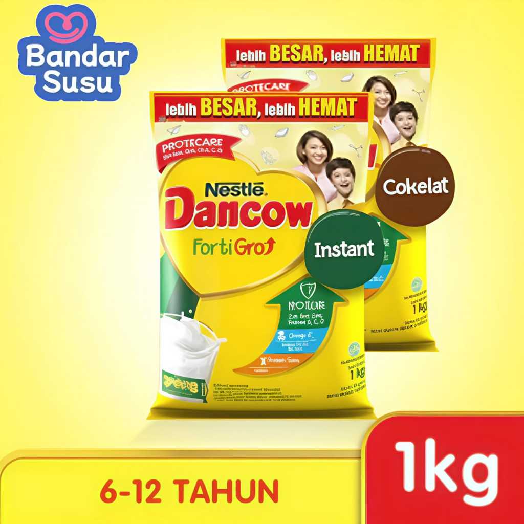 

Dancow FortiGro 1kg - Dancow Fortigro Susu Bubuk Usia Sekolah 1 kg